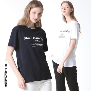 [모리모리스] 에브리 데일리 슈가 레터링 티셔츠 - 3color